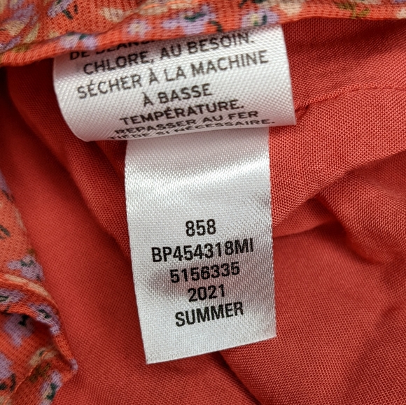 BP Printed Tie Front Miidress M - Picture 5 of 6